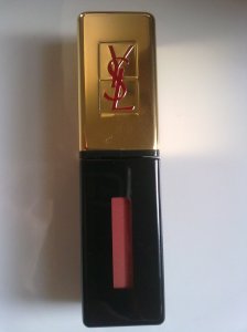 Black and gold square tube of lipstick